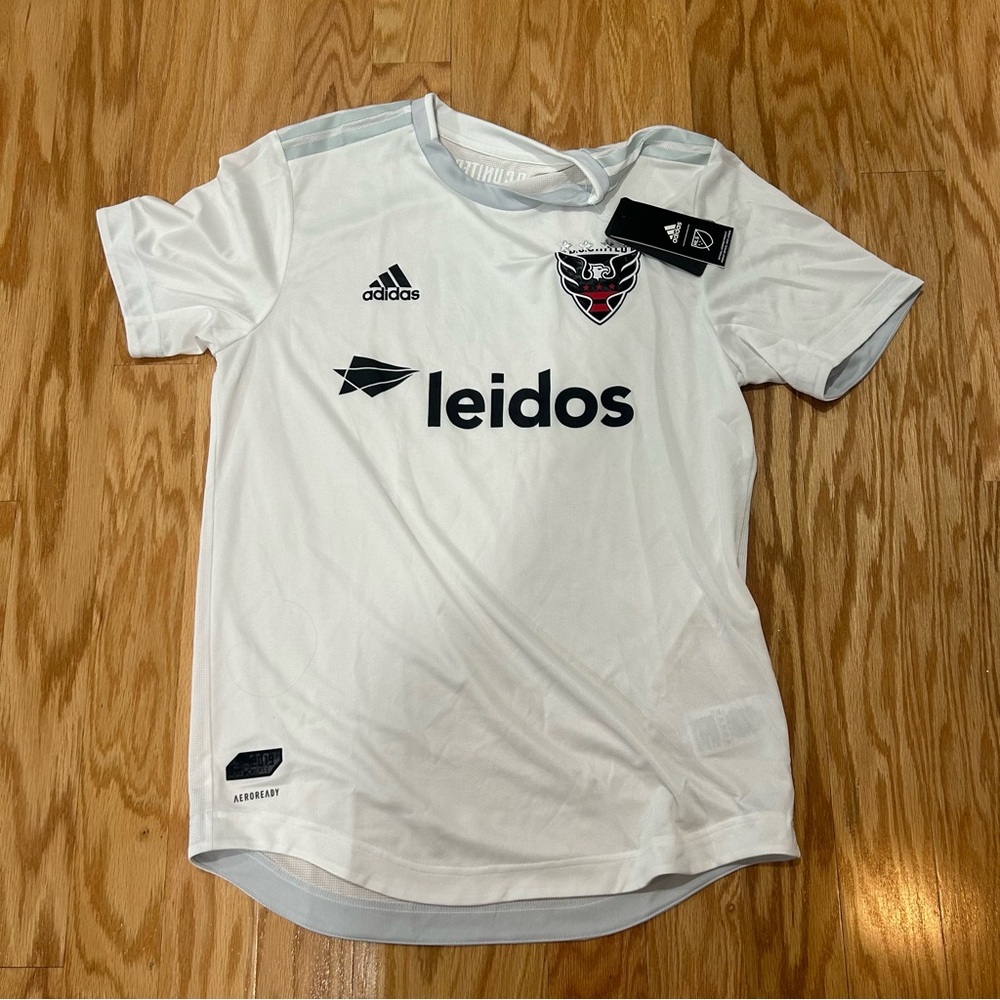 NWT D.C. United adidas 2020 Authentic Away Jersey - White Size Medium